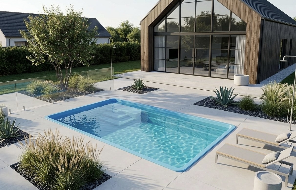 Basen w nowoczesnym stylu